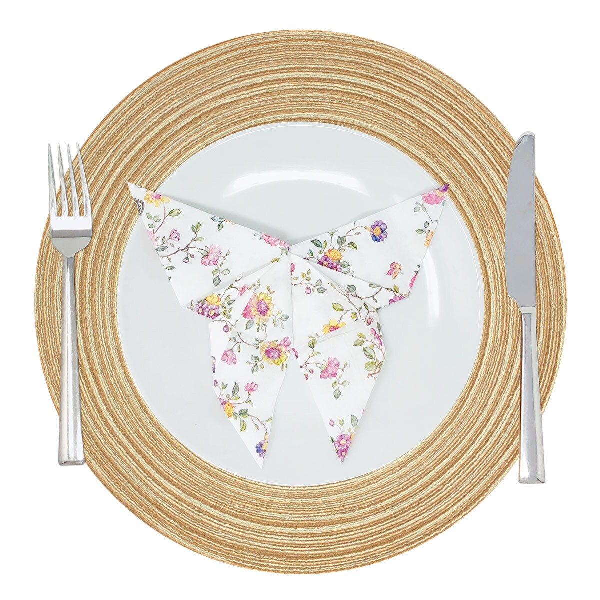 Wrapables 15&#x22; Woven Round Placemats (Set of 6)