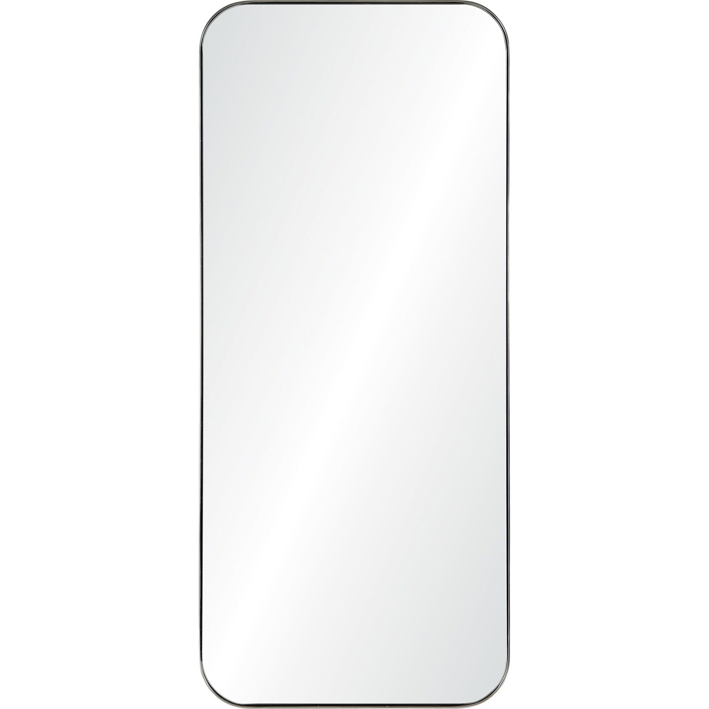 Signature Home Collection 46&#x22; Warm Gray Glass Framed Rectangular Wall Mirror