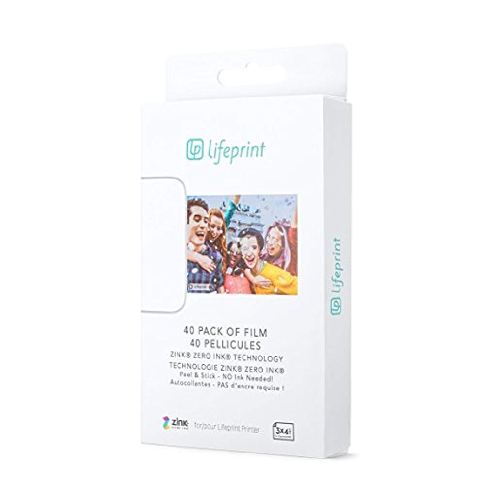 Lifeprint Zink Photo Paper 3 x 4.5" for the Lifeprint Augmented Reality Video and Photo Printer