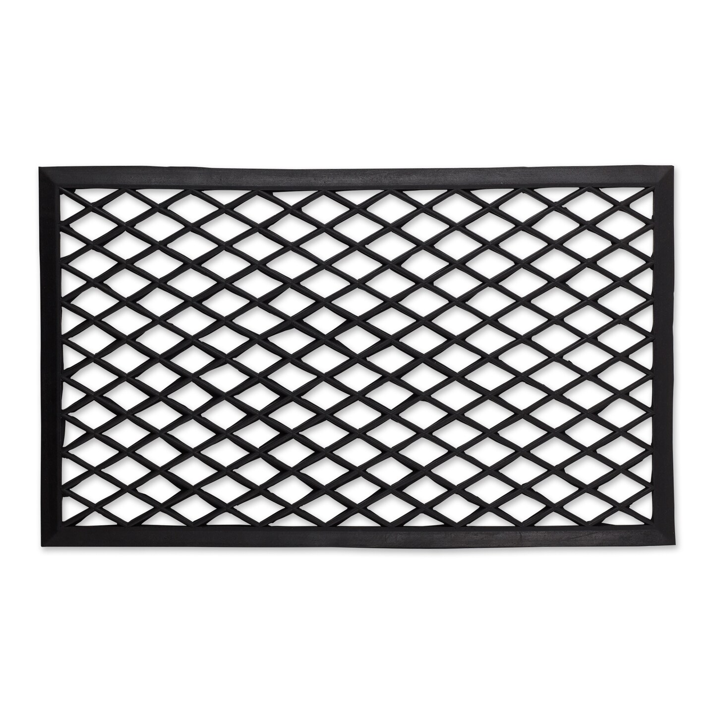 DIAMOND LATTICE RUBBER DOORMAT