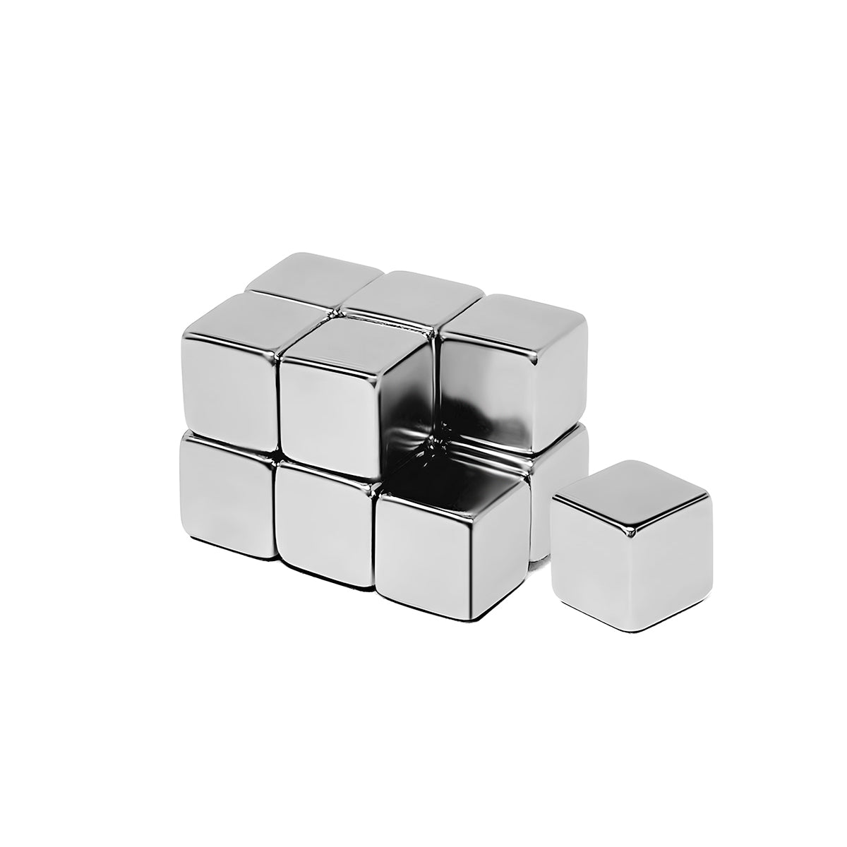Wrapables Cube Neodymium Magnets, Strong Magnets for Refrigerator, Whiteboards, Crafts, Science Projects Set of 30 (Small)