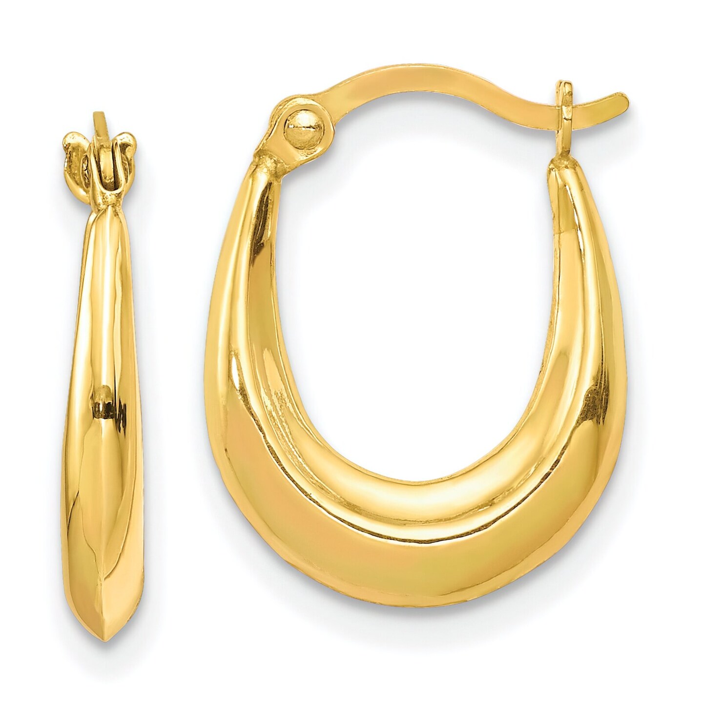 10K Gold Hollow Hoop Earrings Jewerly Michaels