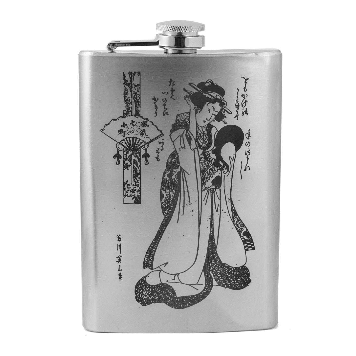 8oz Geisha V1 Stainless Steel Flask 8oz Geisha V1 Stainless Steel Flask