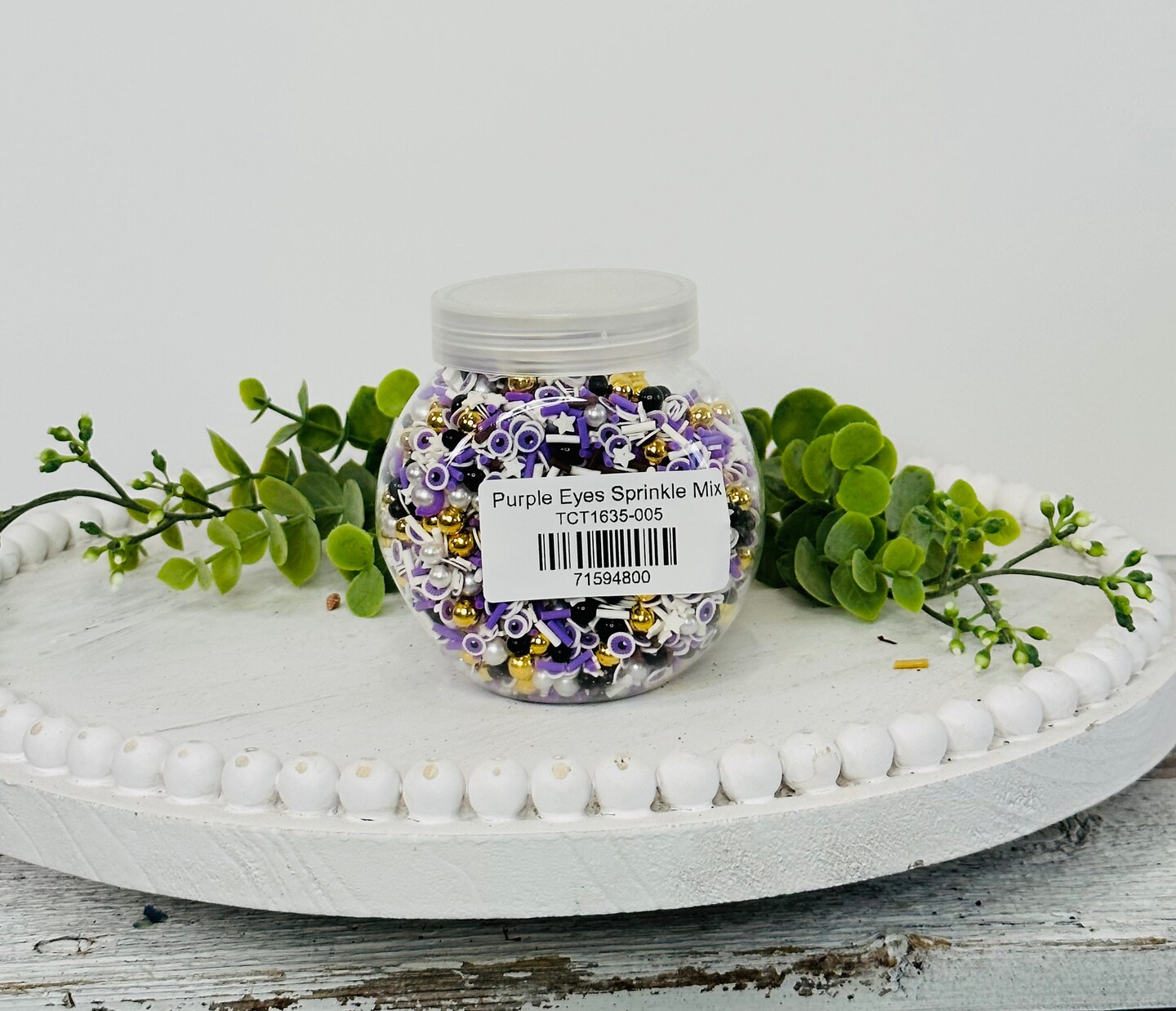 150g Purple Eyes Halloween Polymer Clay Sprinkle Mix - Ideal for Fake Bakes, Clay Art, Slime - Spooky, Mysterious, and Festive