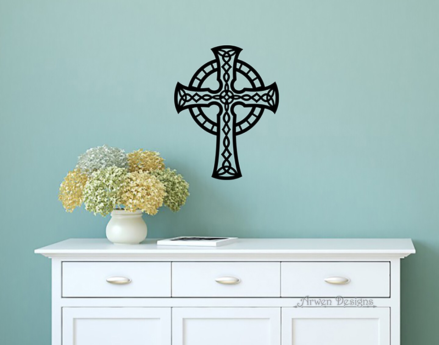 Decalcomania Christian Cross Decals - Set of 5 Christian Cross Stickers for  Car or Truck Window - Religious Car Decals White Window Sticker