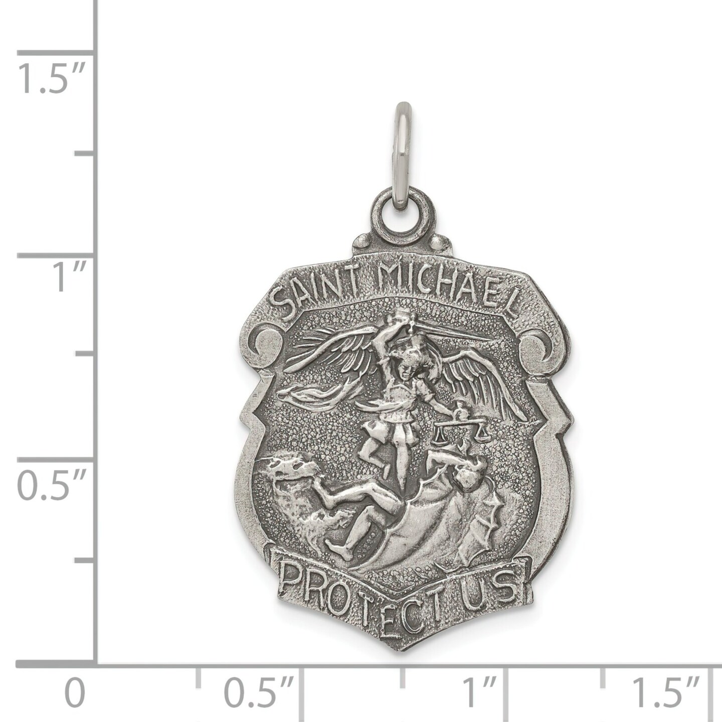 Sterling Silver Saint Michael Medal
