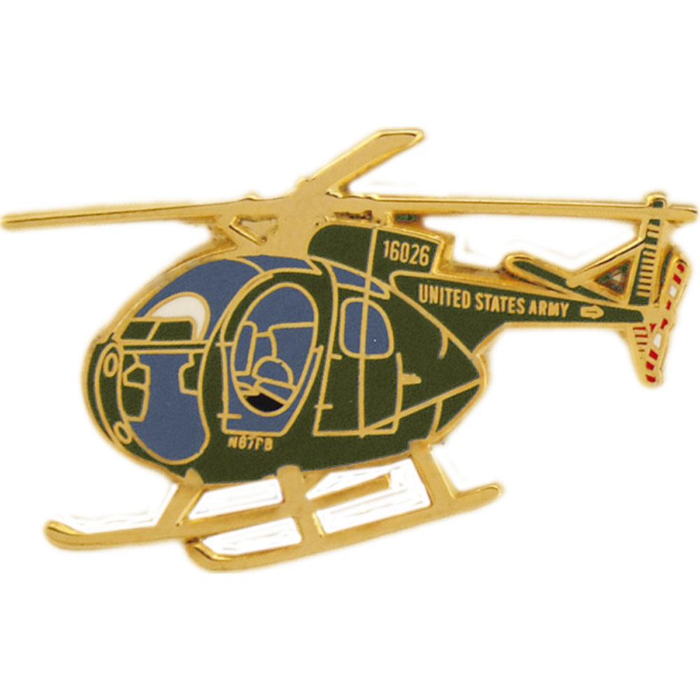 OH-6A Cayuse Helicopter Pin 1 1/2&#x22;