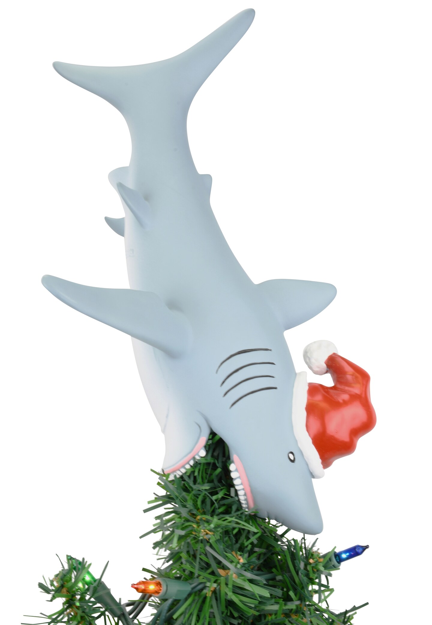Tree Buddees Great White Shark Christmas Tree Topper - Large 10"