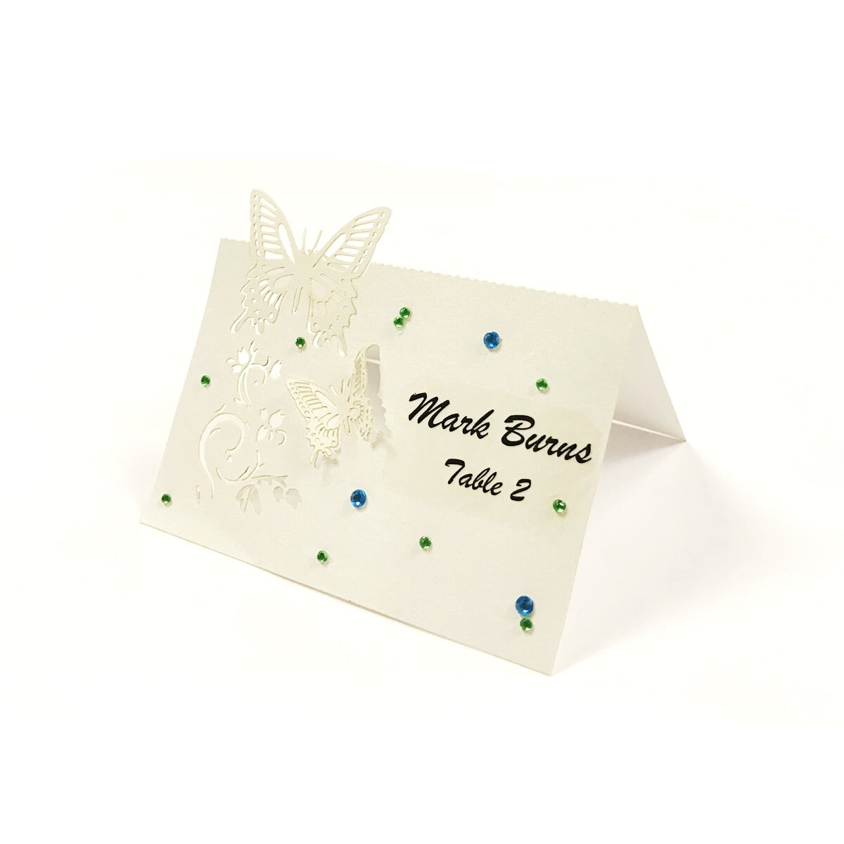 Wrapables Butterflies Wedding Decor Table Name Place Cards (Set of 50)