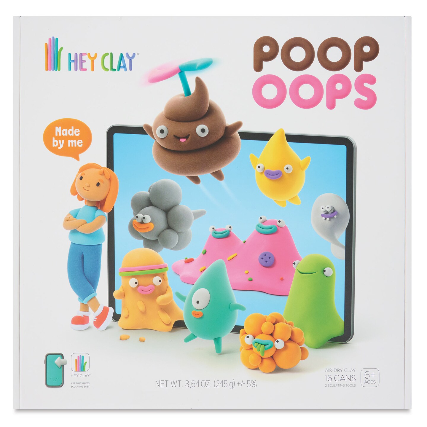 Fat Brain Toys Hey Clay Kit - Poop Oops