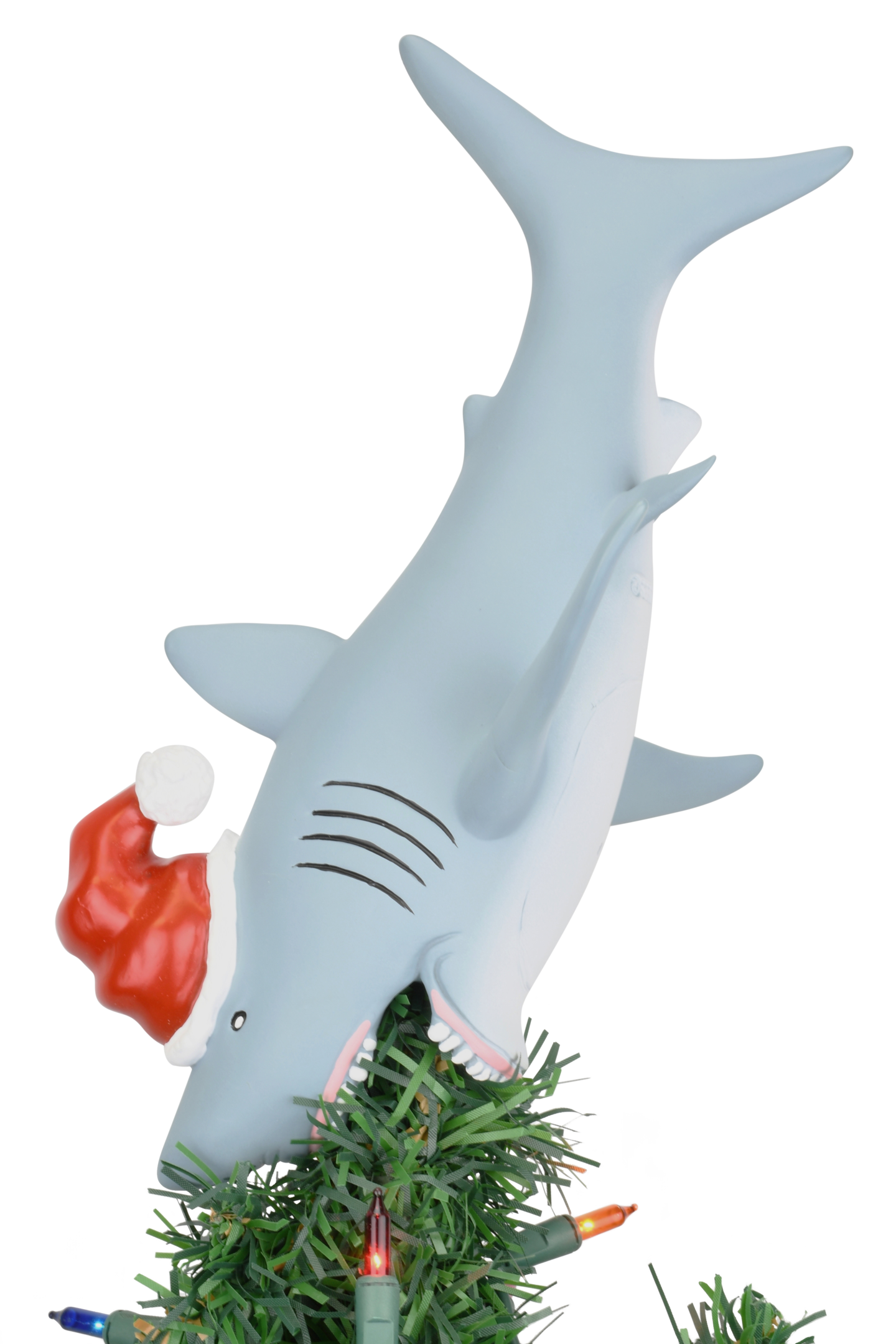 Tree Buddees Great White Shark Christmas Tree Topper - Large 10"