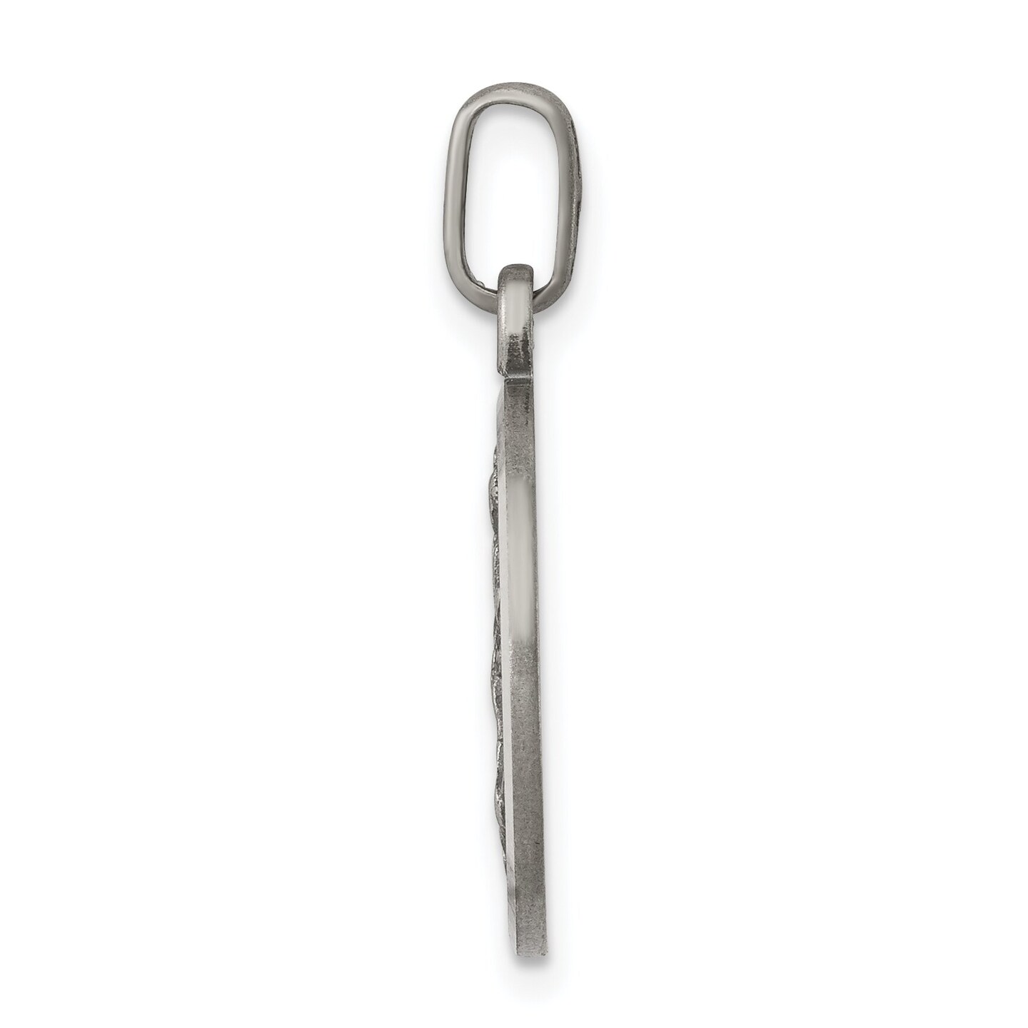 Sterling Silver Saint Michael Round Medal Pendant