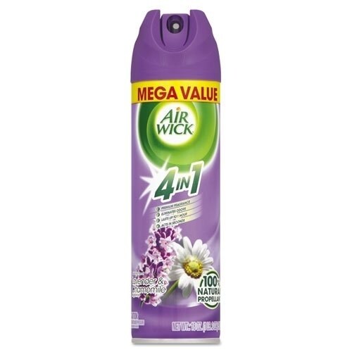 Air Wick   MEGA-SIZE 4 in 1 Aerosol Air Freshener, 18 oz Aerosol, Lavender and Chamomile (Pack of 3)