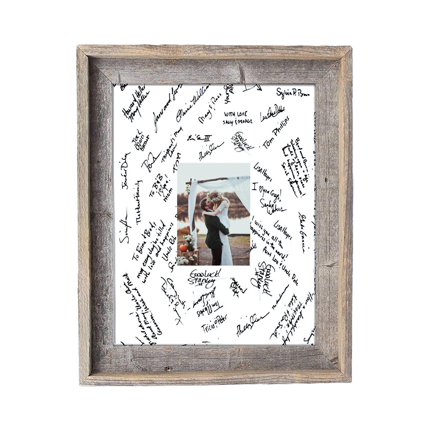 BarnwoodUSA Signature Mat for Weddings, Graduations, Special Moments Picture Frame (Mat Only)