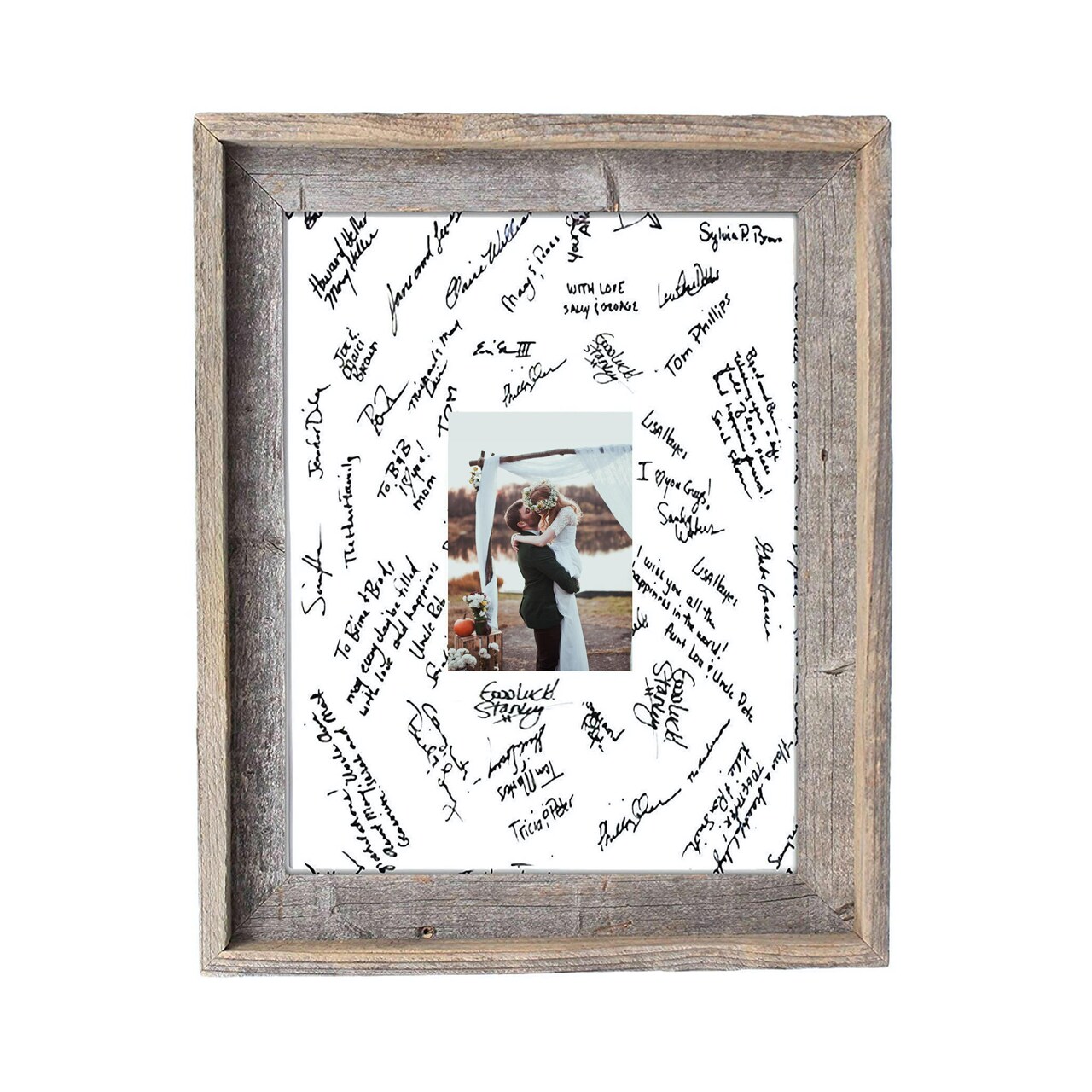 Rustic Farmhouse Wedding Picture Frames with Signature Mat | Michaels