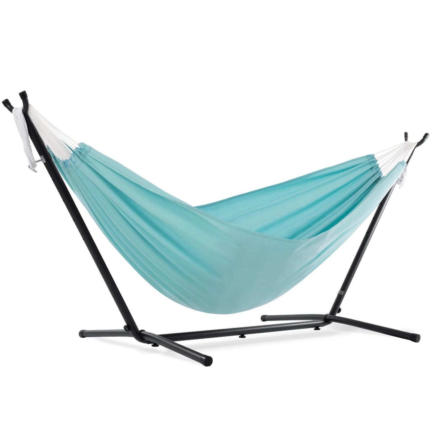 The Hamptons Collection 110&#x201D; Light Blue Brazilian Style Hammock with Hammock Stand