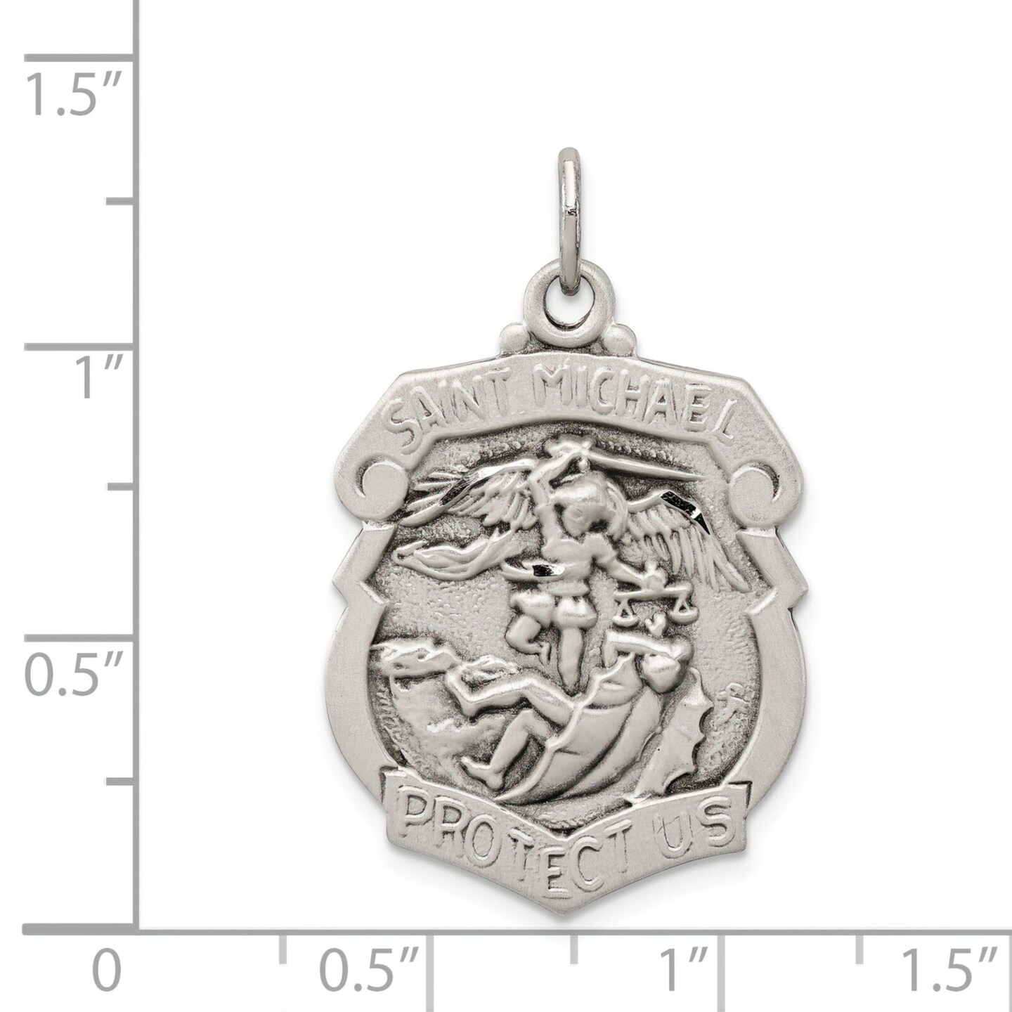 Sterling Silver Saint Michael Medal