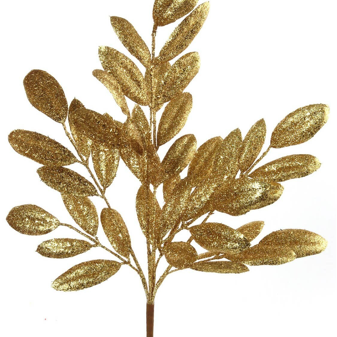 20&#x22; Glitter Magnolia Leaf Spray - Set of 24, Elegant Holiday Accents, Ideal for Christmas Decor &#x26; Floral Arrangements - Perfect for Home, Office - 2024 Christmas Collection, Floral Home by Artificial Flowers