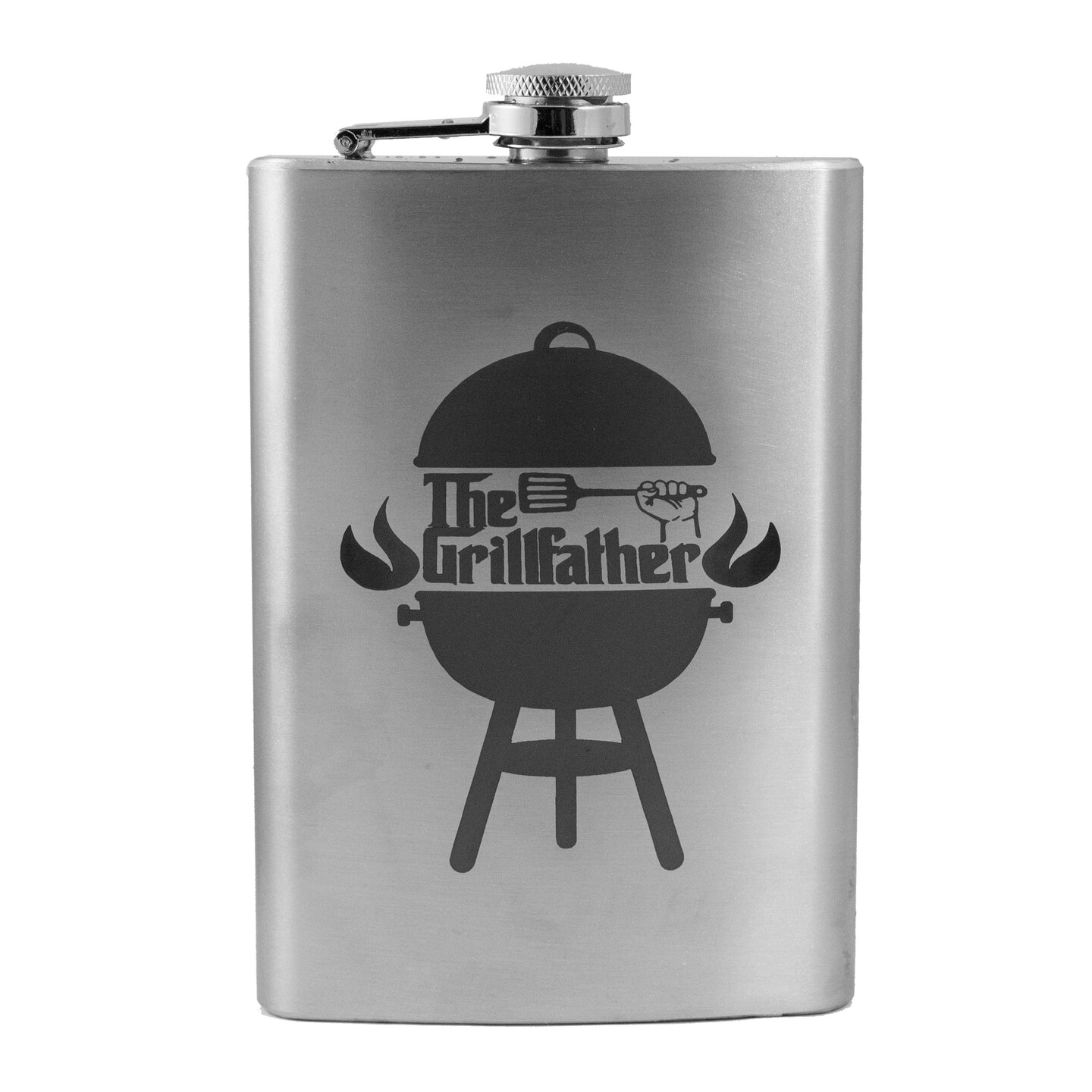 8oz The Grillfather Stainless Steel Flask 8oz The Grillfather Stainless Steel Flask