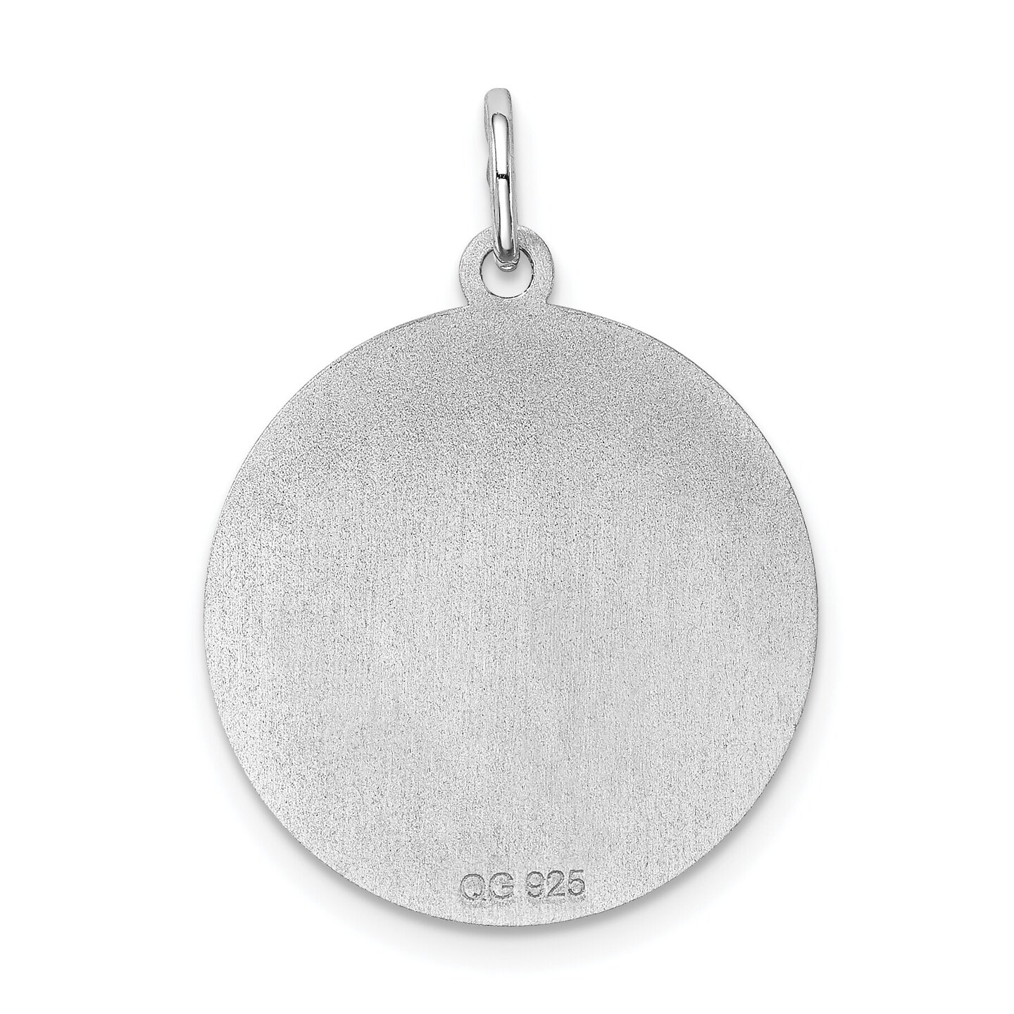 Sterling Silver Great Dane Disc Charm Pendant Jewelry 26mm x 19mm