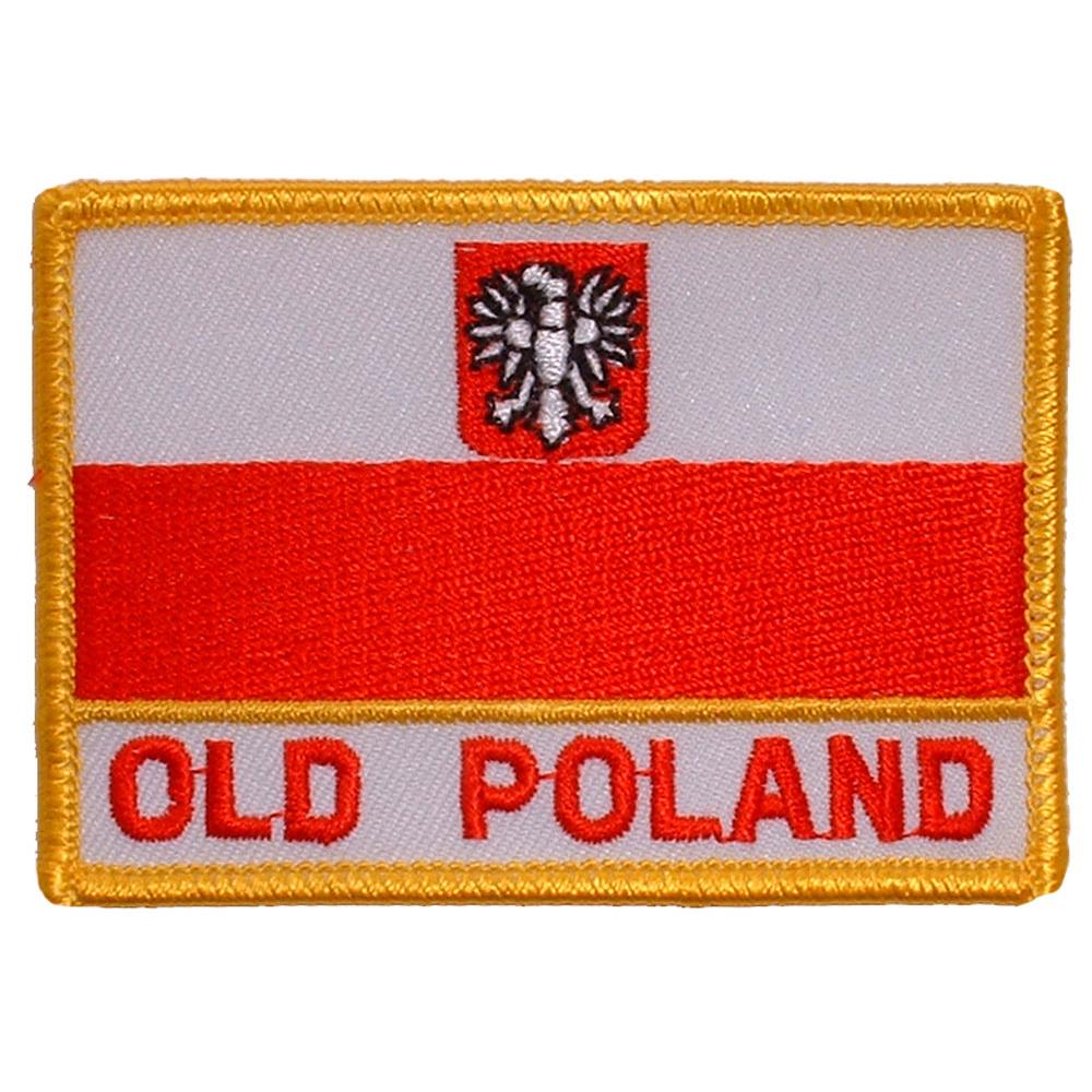 Old Poland Flag Patch 2 1/2&#x22; x 3 1/2&#x22;