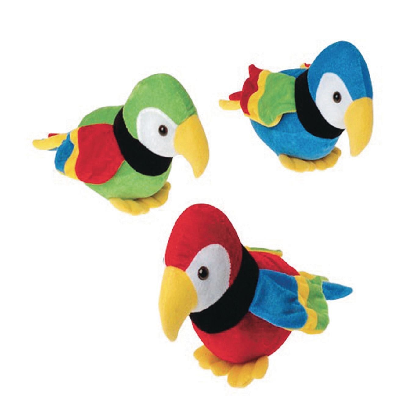 Plush Parrots (Pack of 12)