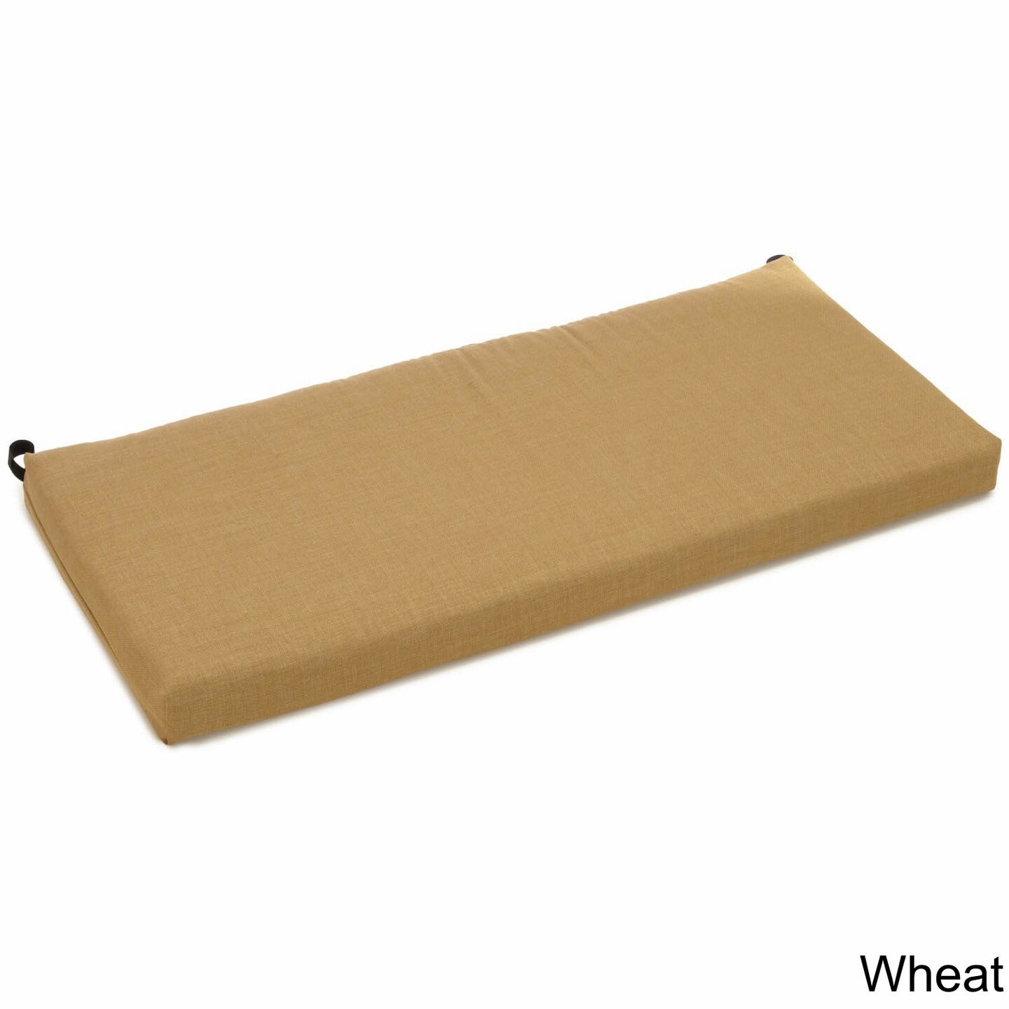 45-inch by 19-inch Outdoor Spun Polyester Loveseat Cushion - Wheat