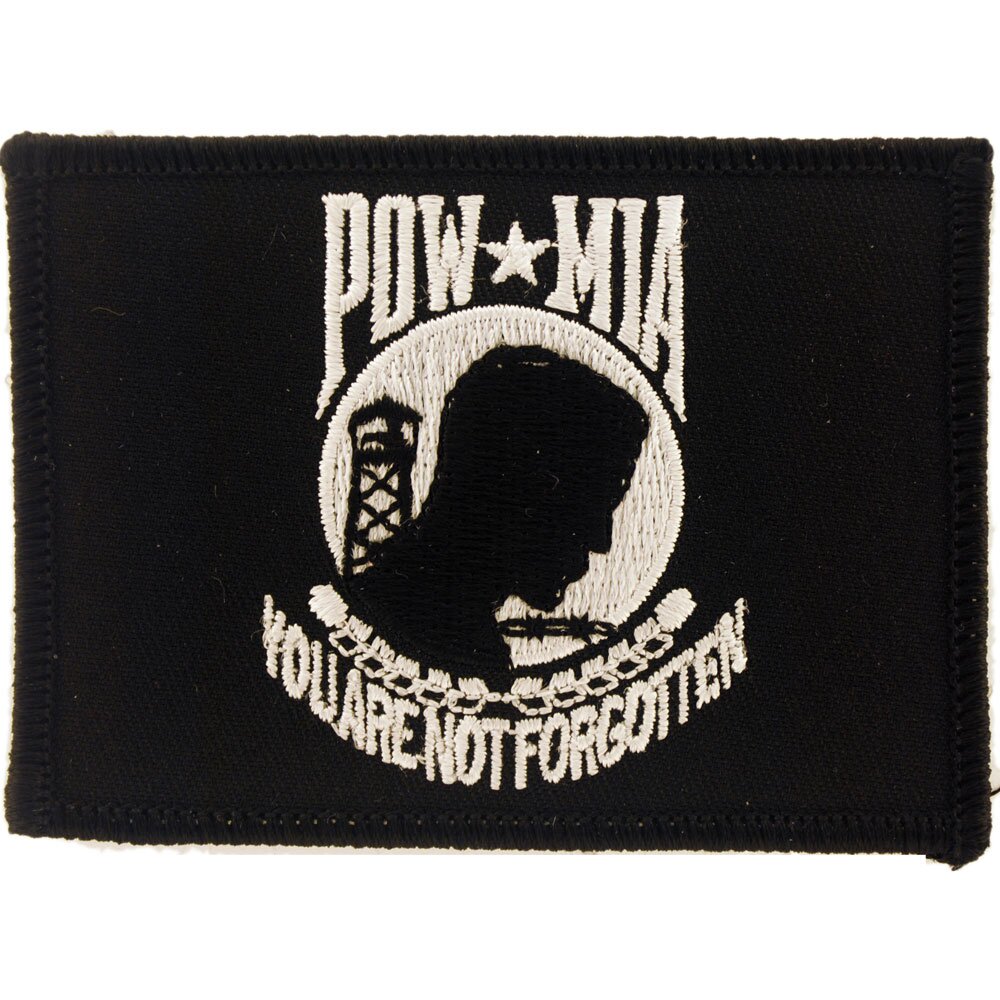 EagleEmblems PM3866 Patch-Powmia Flag (3'')