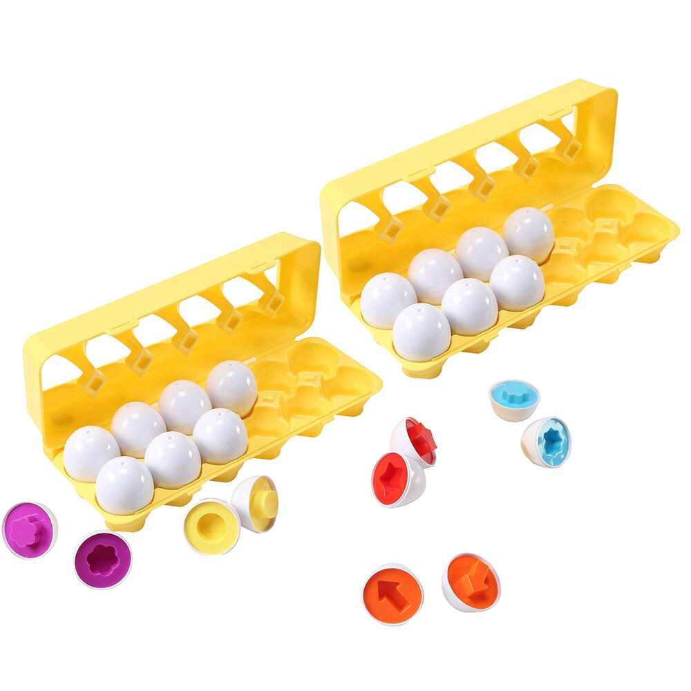 Dimple   Fun Egg Matching Toy Toddler STEM Easter Eggs Toys for Kids Educational Color Sorting Toys Montessori Learning