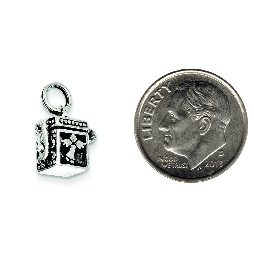 Sterling Silver Angel Charm Jewerly 13mm x 10mm