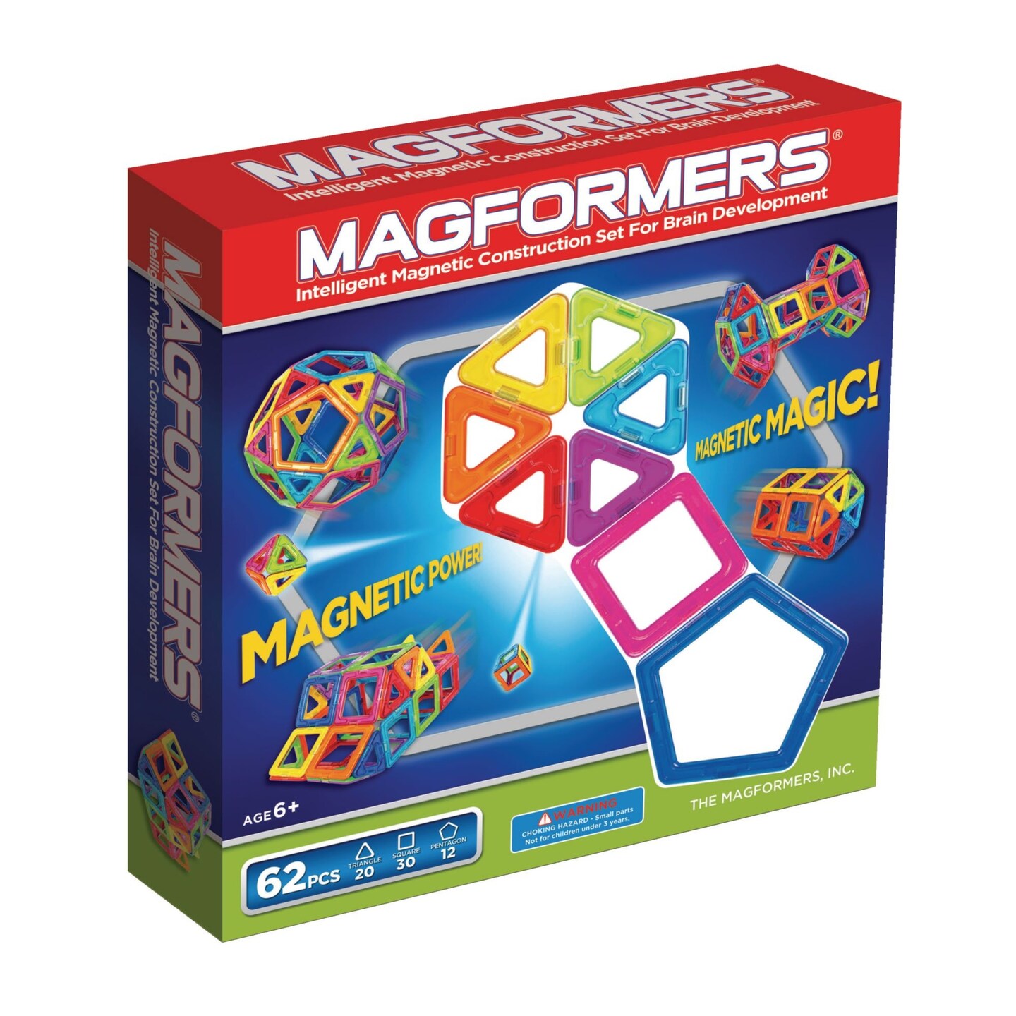 Magformers&#xAE; 62 Piece Extreme Magnetic Building Set