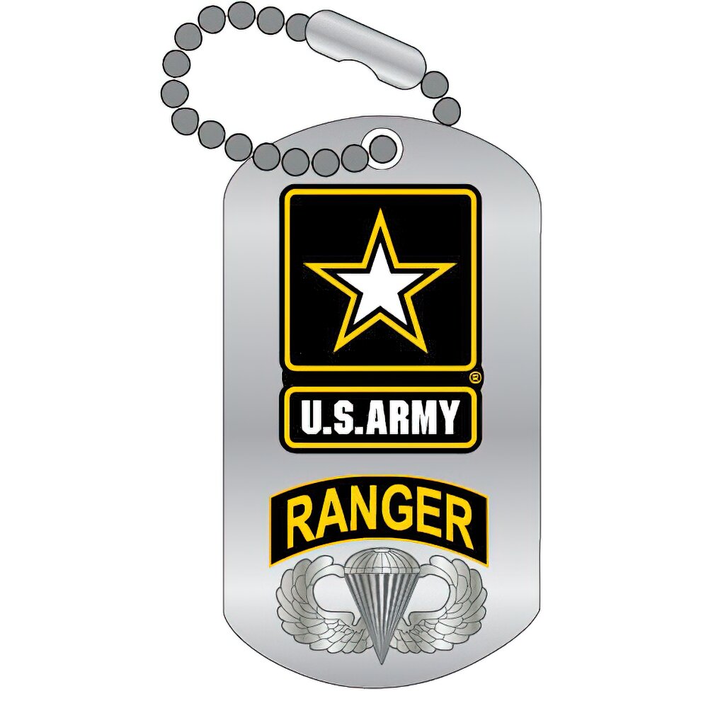 EagleEmblems Pin-Army,Ranger Dog Tag (1-1/4