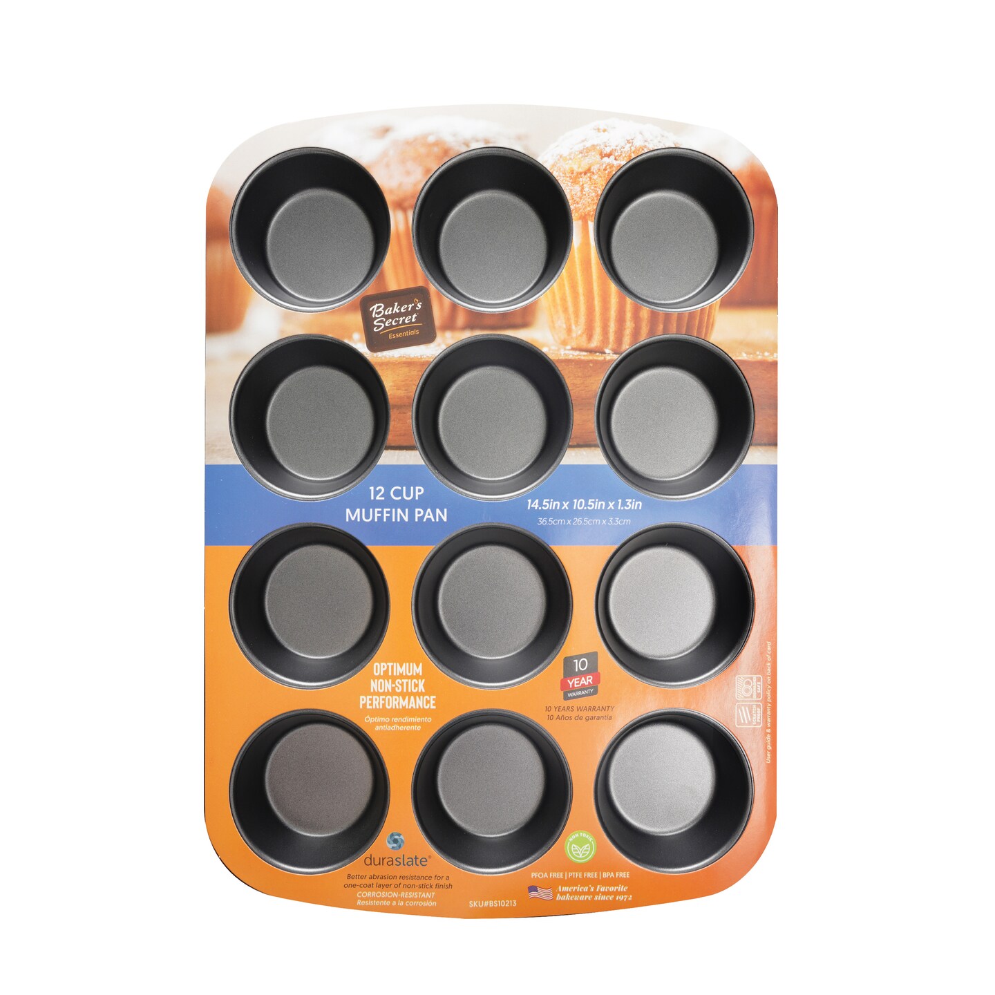 Mini Muffin Pan, 12 Cups Cupcake Pan with Nonstick Coating