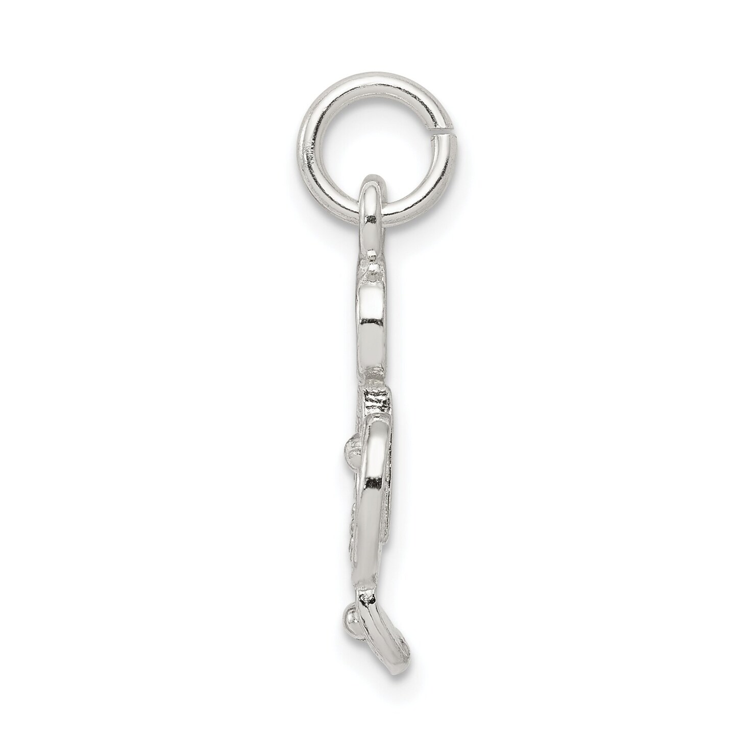 New Sterling Silver Treble Clef Charm Jewelry Music 20 X 10 mm