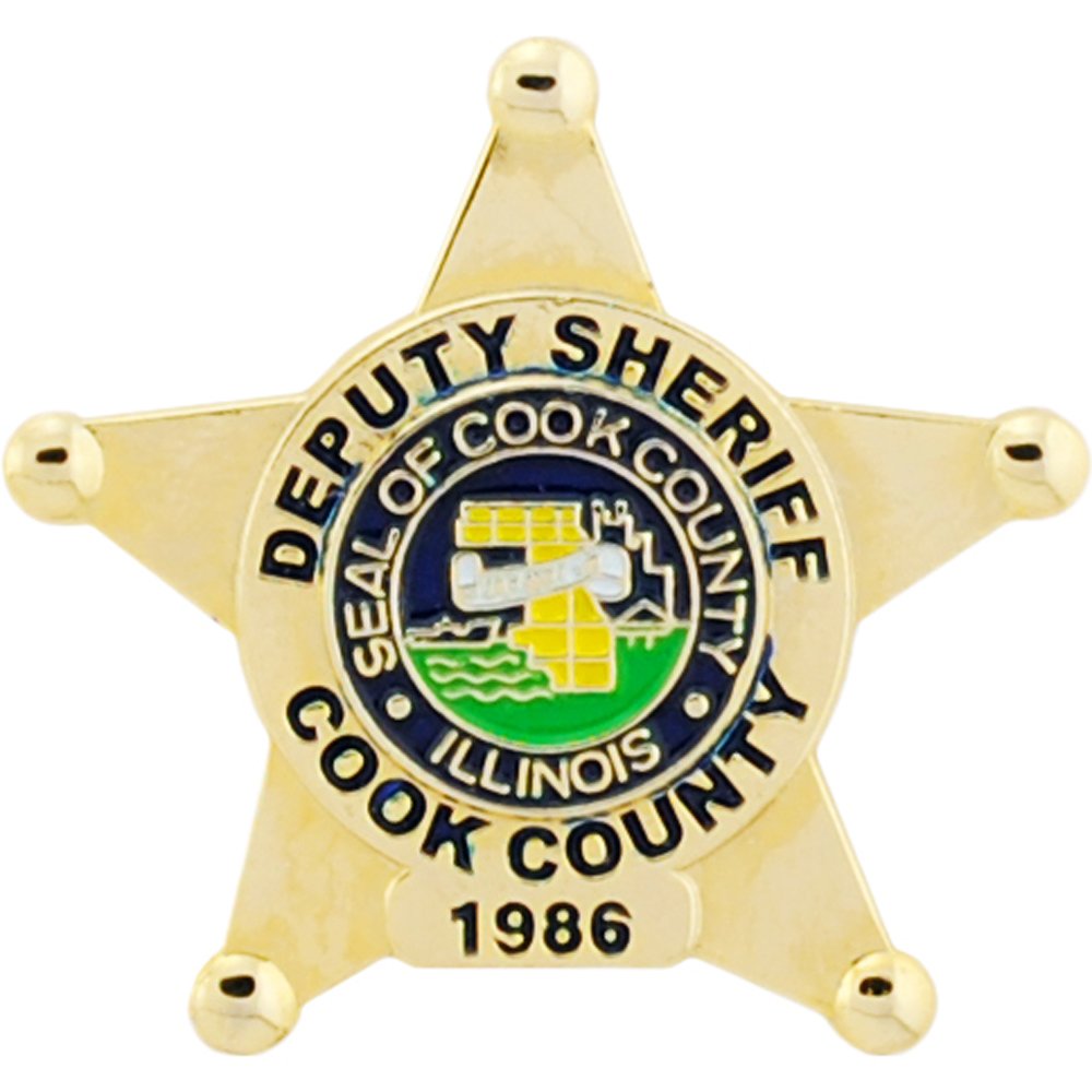Cook County Deputy Sheriff Badge Pin 1&#x22;