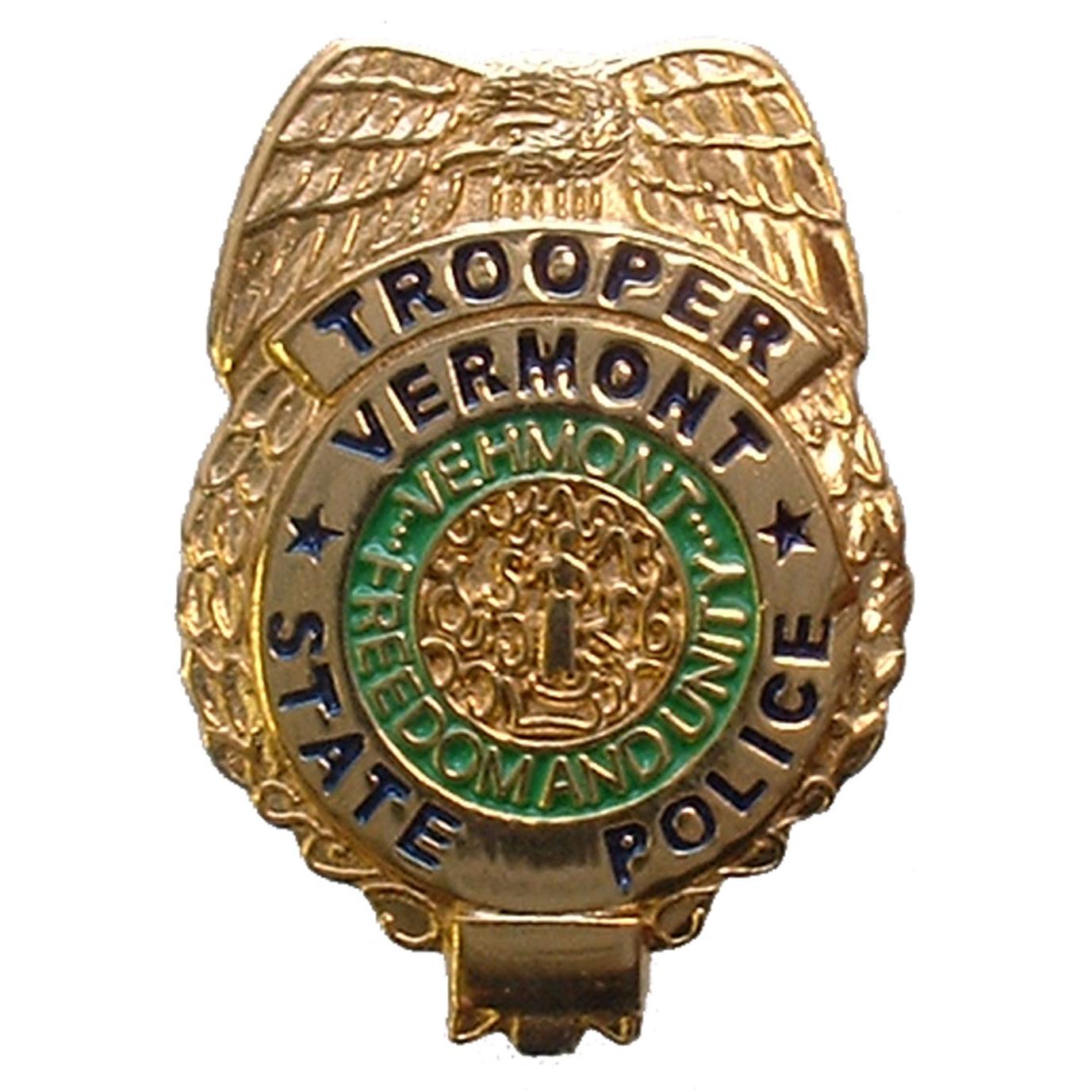 Vermont State Police Badge Pin 1&#x22;