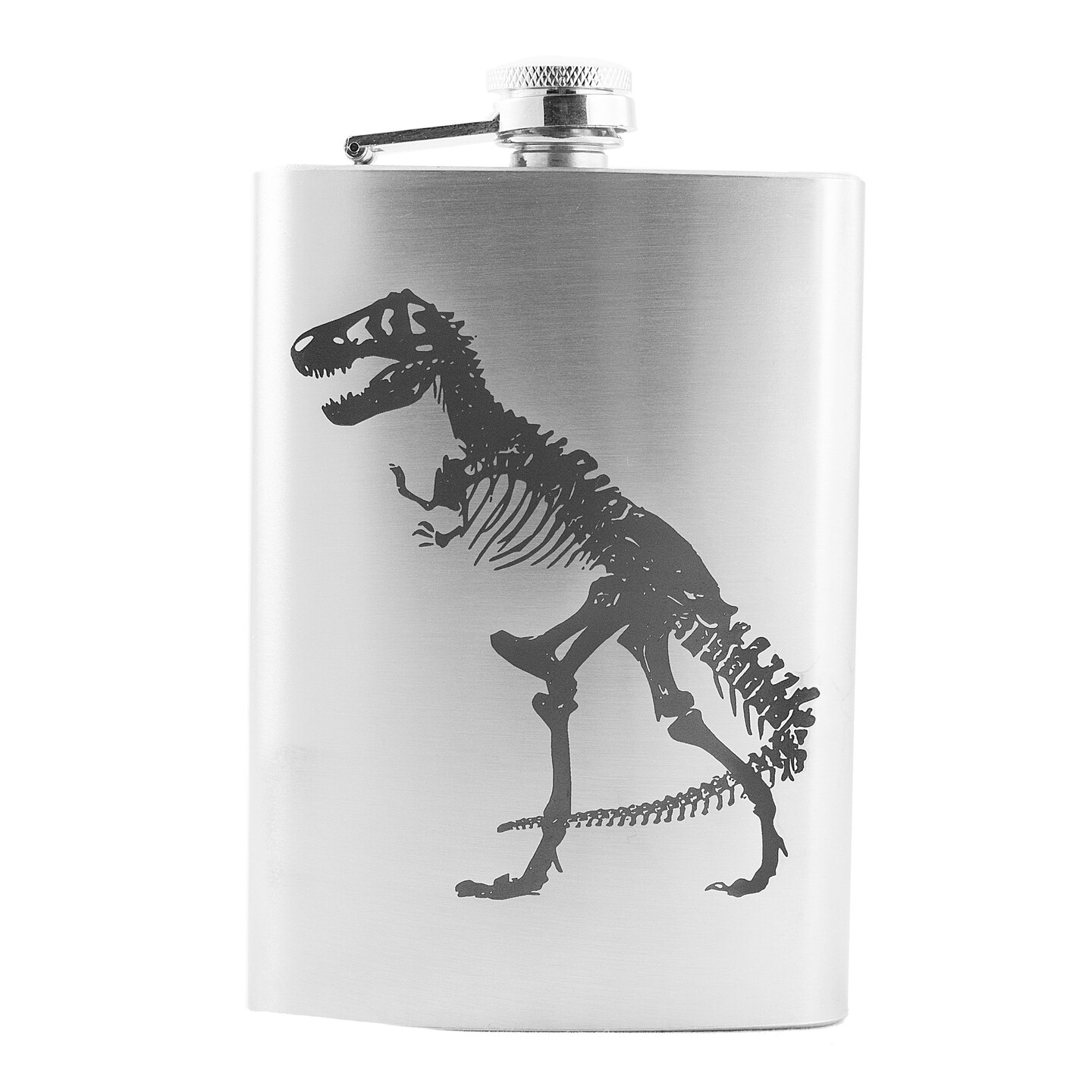 8oz T-Rex Stainless Steel Flask 8oz T-Rex Stainless Steel Flask