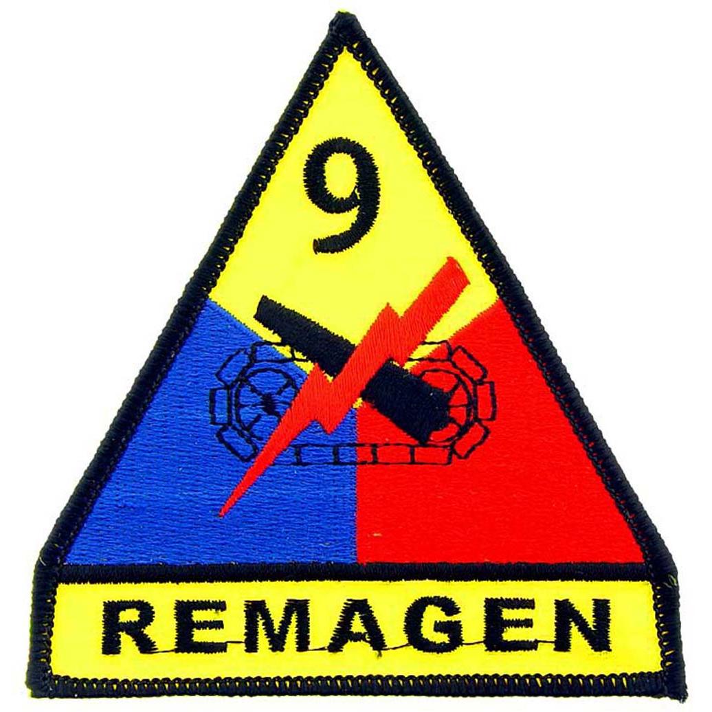 U.S. Army 9th Armored Division Patch Red &#x26; Yellow 3&#x22;
