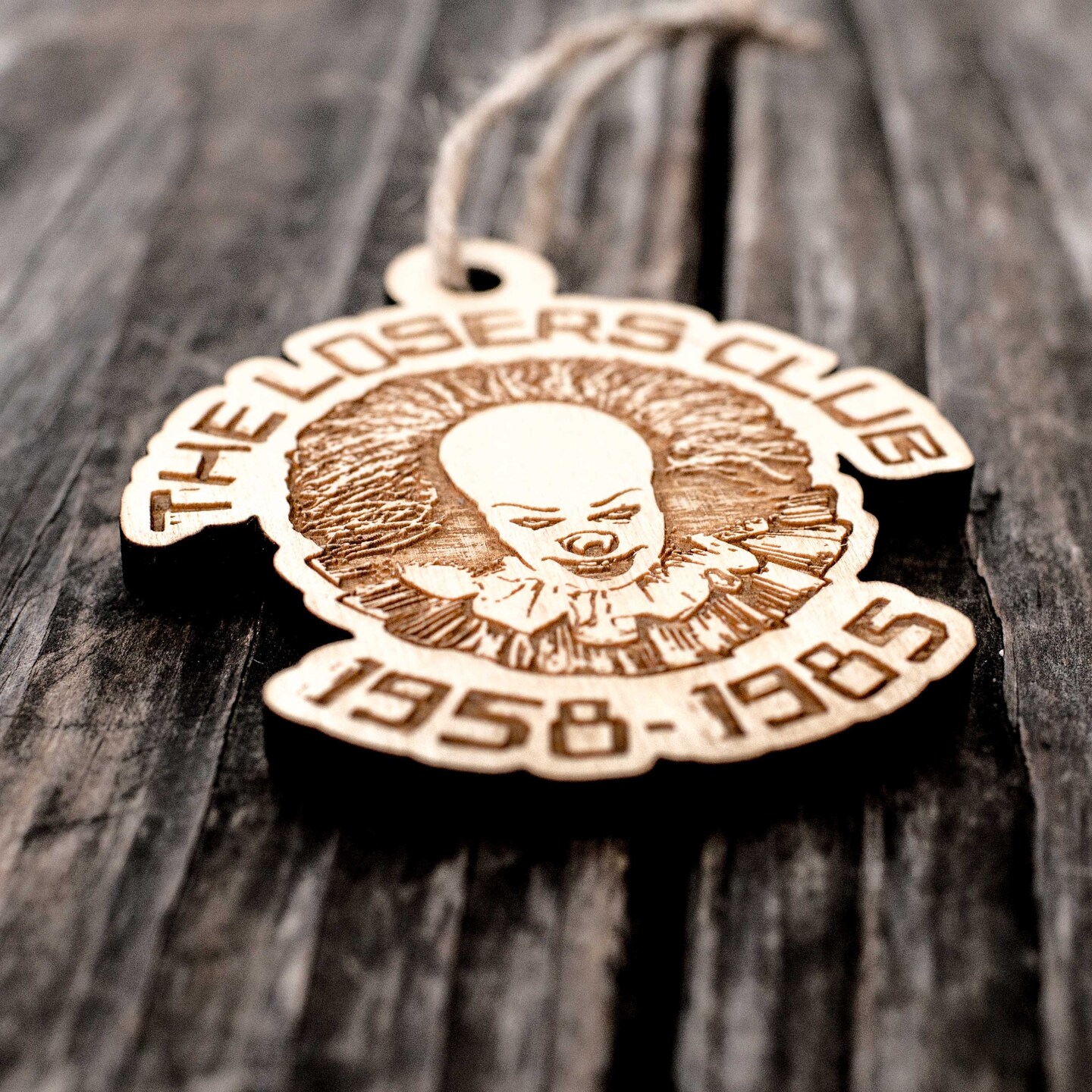 Ornament - The Losers Club - Raw Wood 3x3in