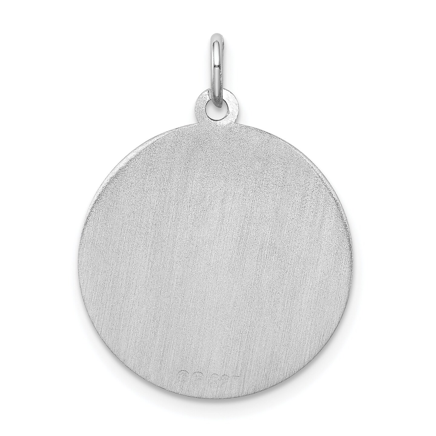 Sterling Silver German Shepherd Disc Charm Pendant Jewerly 26mm x 19mm