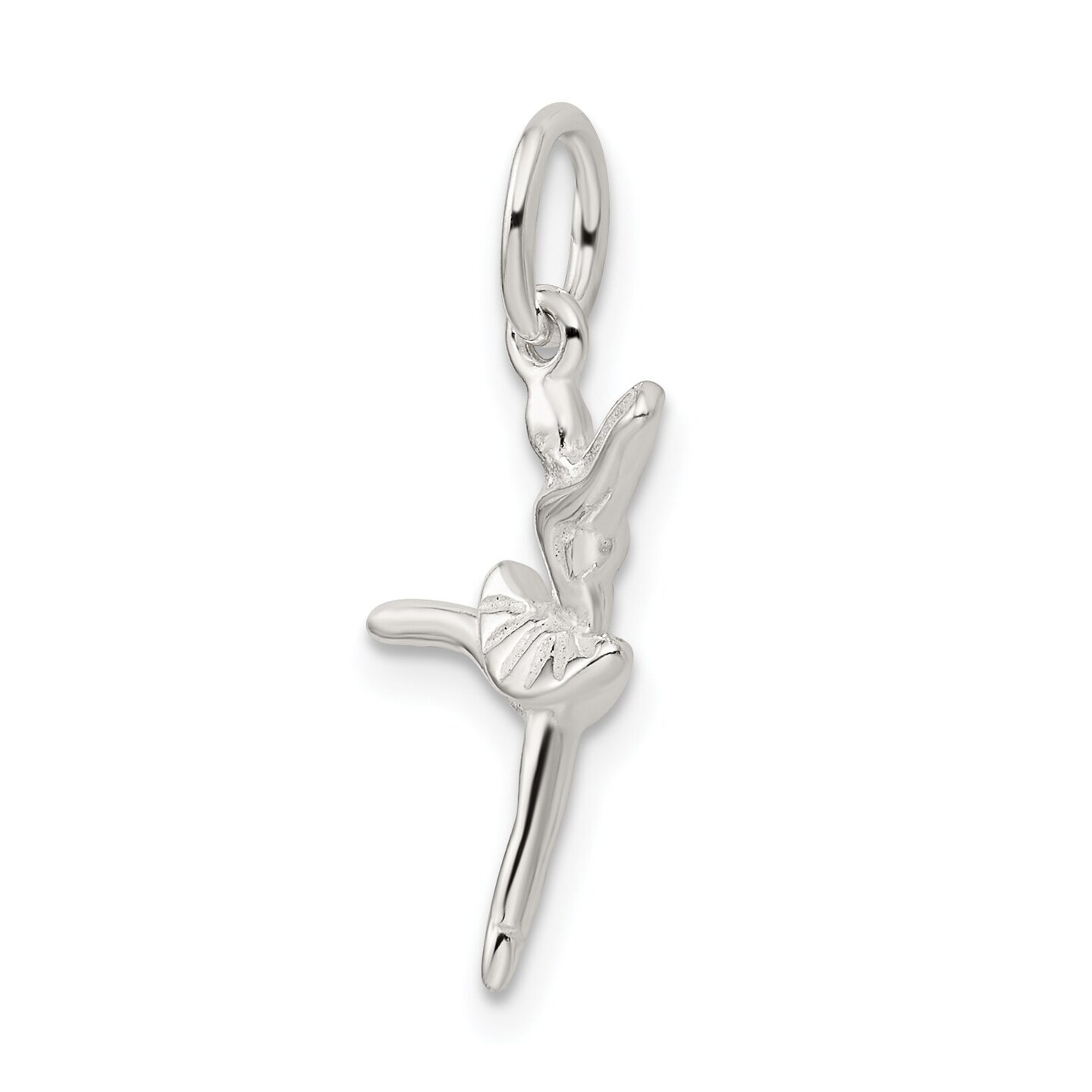 Sterling Silver Ballerina Charm Jewerly 20mm x 16mm