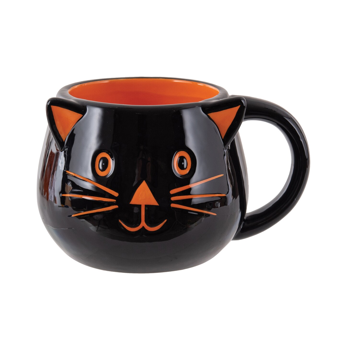 16oz Black Cat Halloween Mug Decoration