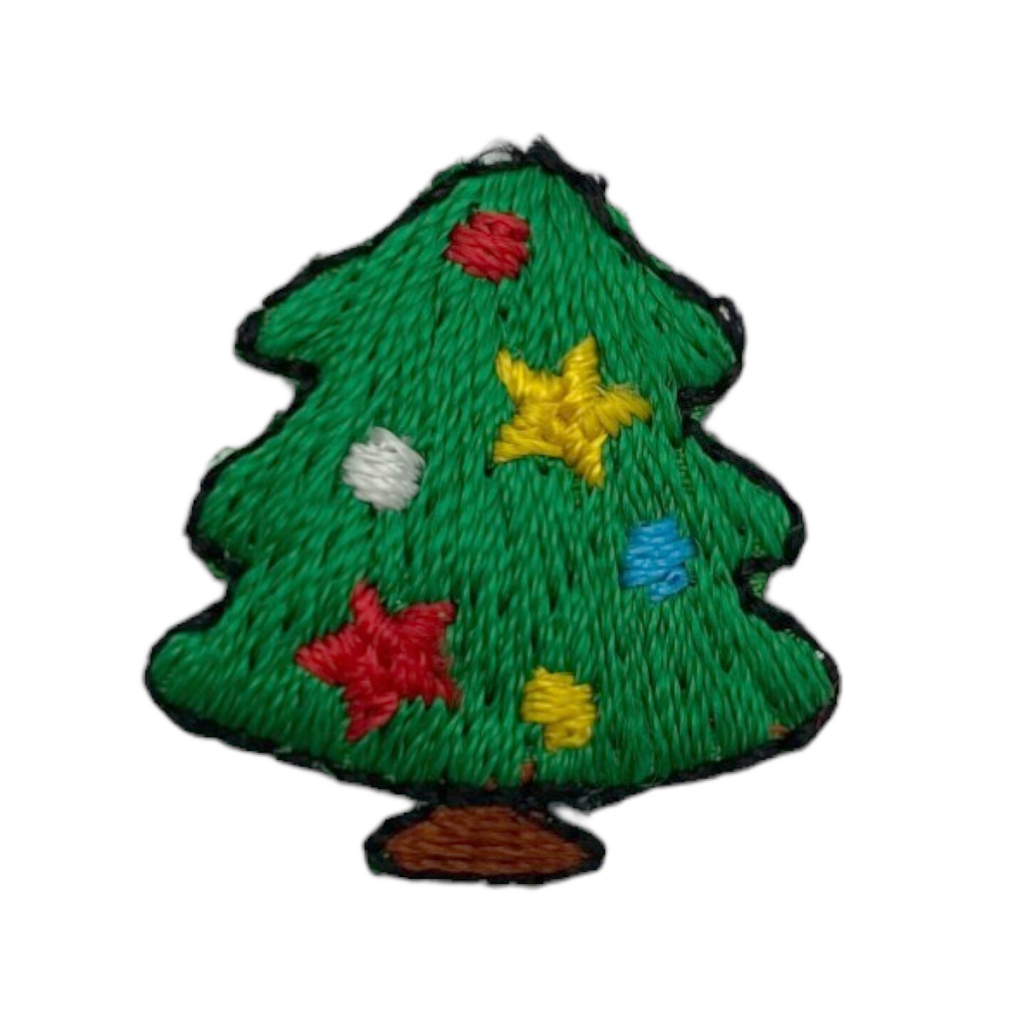Christmas Tree, Miniature Patches, Embroidered, Iron on Patch