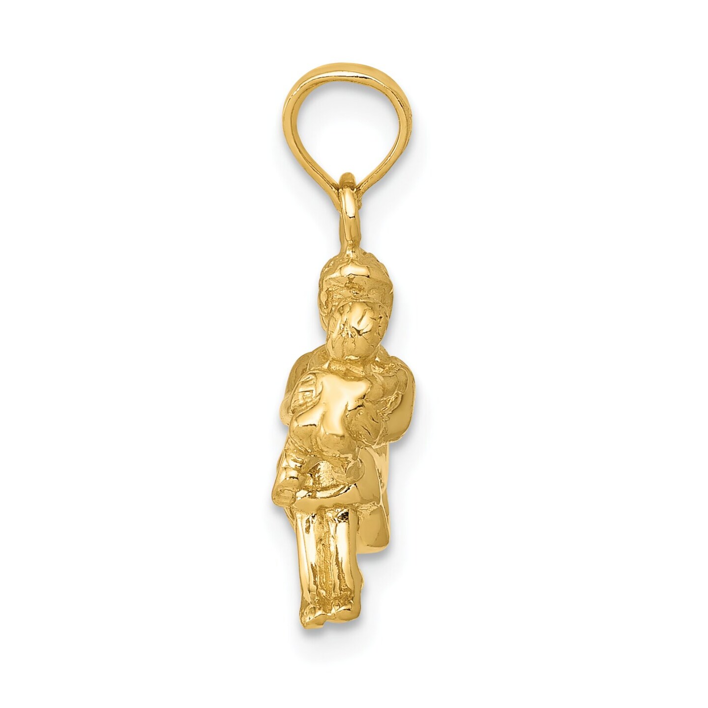 14K Gold Mother &#x26; Baby Charm Pendant Family Jewelry 18mm x 11mm