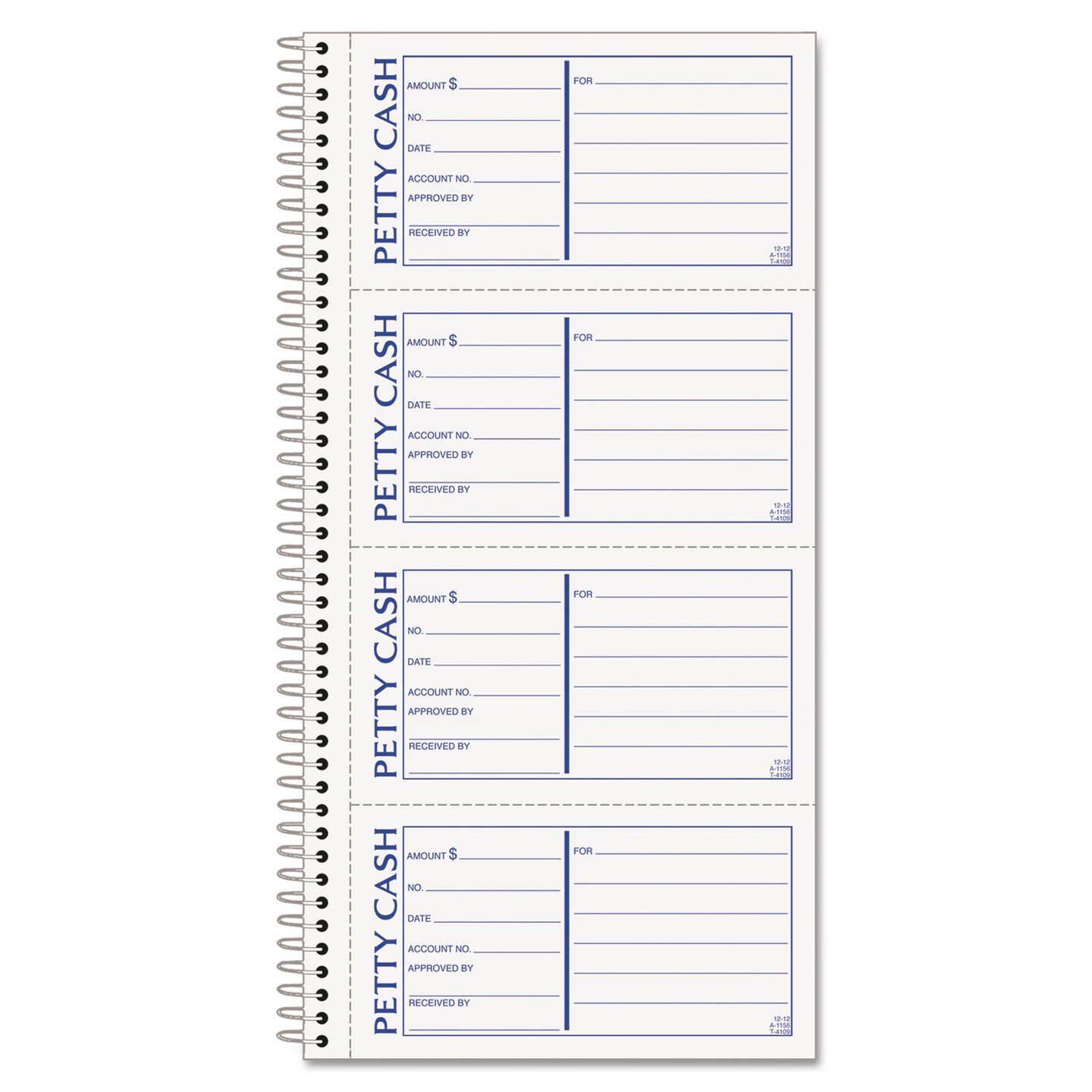 TOPS Petty Cash Receipt Book Two-Part Carbonless 5.5 x 11 4/Page 200 Forms