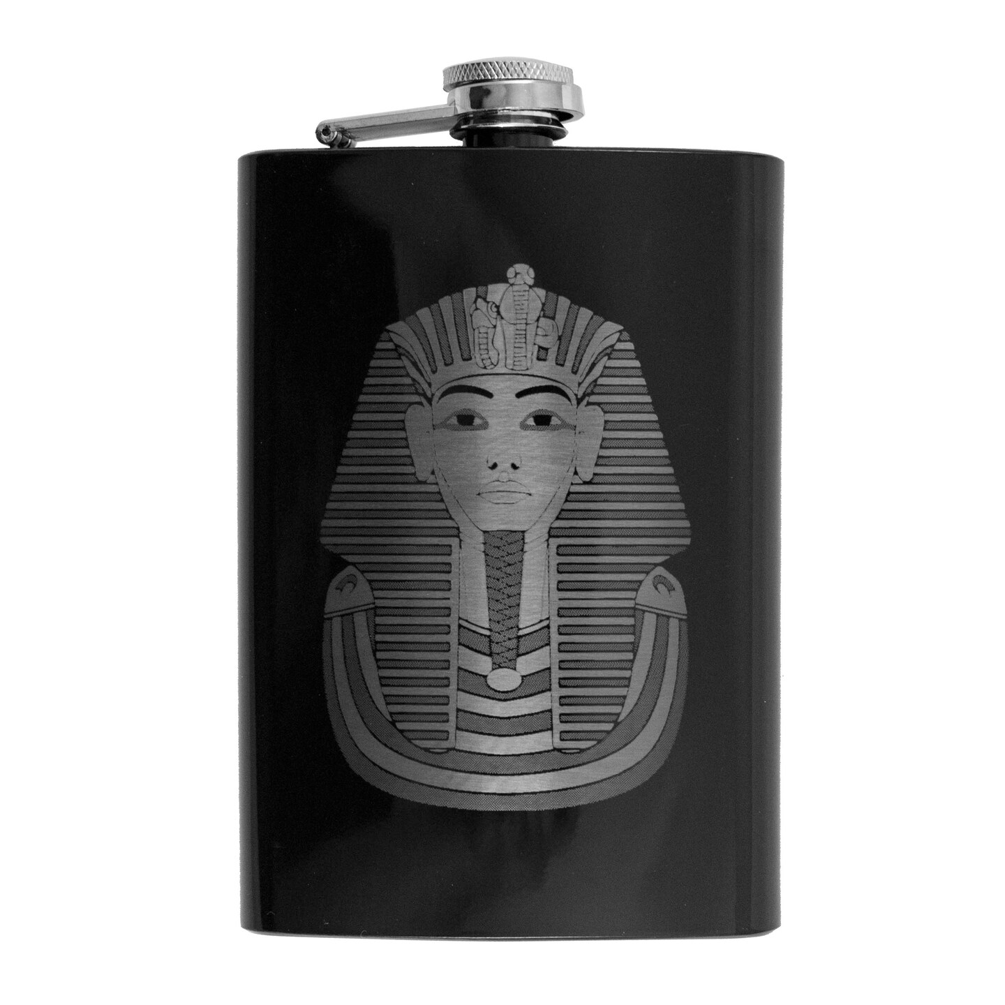 8oz BLACK Tutankhamun Flask 8oz BLACK Tutankhamun Flask