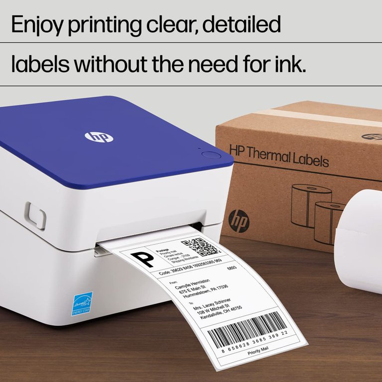 HP Direct Thermal Shipping Labels, Multipurpose Thermal Labels for Personal or Business Use for HP &#x26; Other Thermal Label Printers