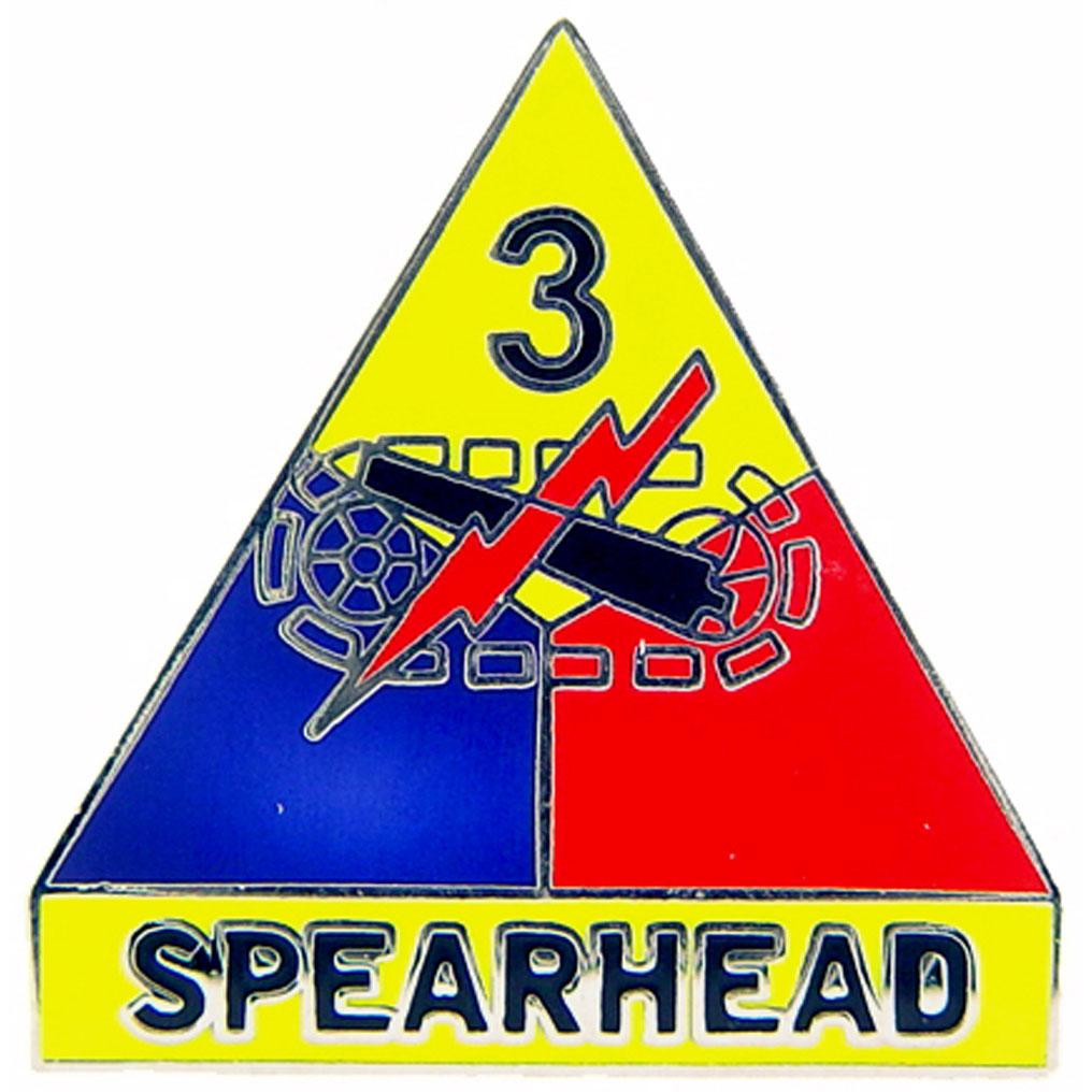 U.S. Army 3rd Armored Division Pin 1&#x22;