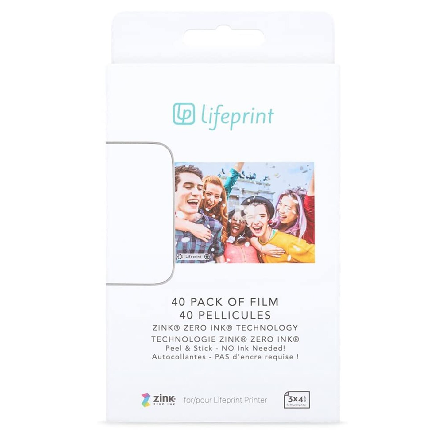 Lifeprint Zink Photo Paper 3 x 4.5" for the Lifeprint Augmented Reality Video and Photo Printer