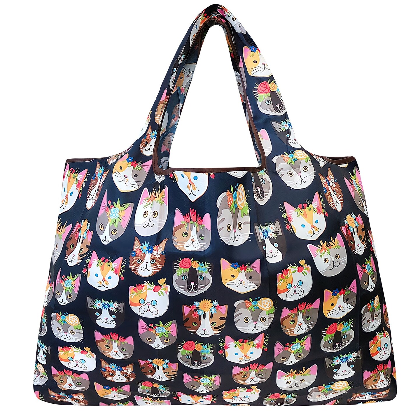 Wrapables Large Foldable Tote Nylon Reusable Grocery Bag
